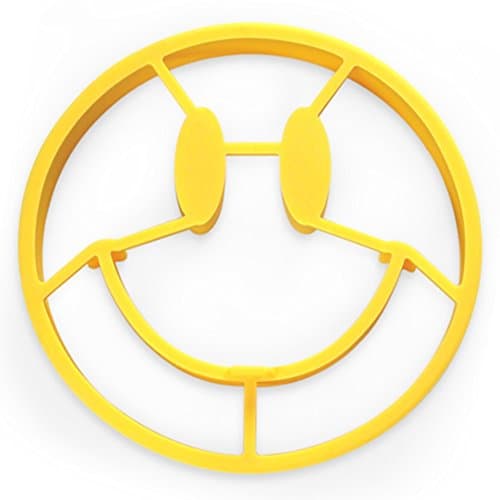 WildWave Reusable Non-sticky Silicone Breakfast Mold (Smiley Face)