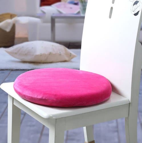Love Home Comfortable Memory Foam Round Shape Seat Cushion/seat Pad/chair Pad/ Chair Cushion/ Office Cushion/car Cushion/stool Cushion with Velvet Cover(rose Red)--16.5''16.5''2''