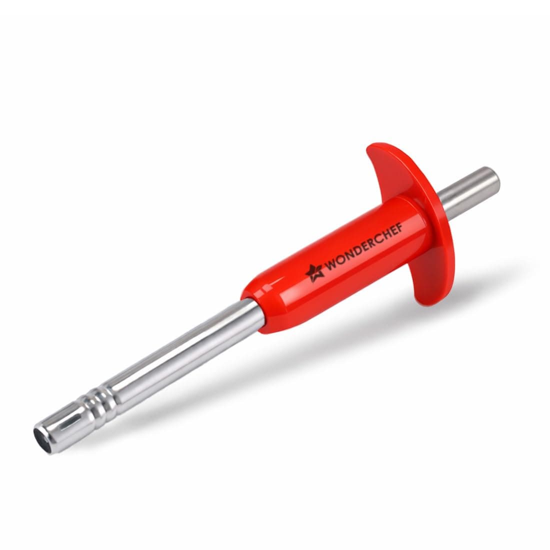 Wonderchef Stainless Steel Gas Igniter, Long Lasting, Rust Proof, Unbreakable, Soft & Long Grip, Red