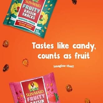 Sun-Maid® Fruity Raisin Snacks Sour Strawberry 7-0.7oz Pouches