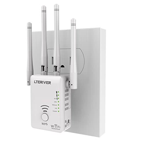LTERIVER 802.11 AC1200Mbps Mini Wi-Fi Repeater WiFi Range Extender Mini Router Wireless Access Point Wireless Signal Booster with Four External Antenna