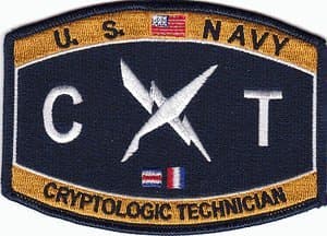 US Navy Cryptologic Technician CT Patch