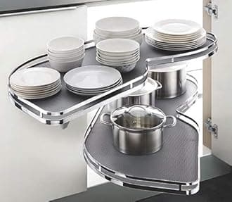 Now & Ever Soft Close Swing Tray/Corner with Anti Skid Matt, Right Side