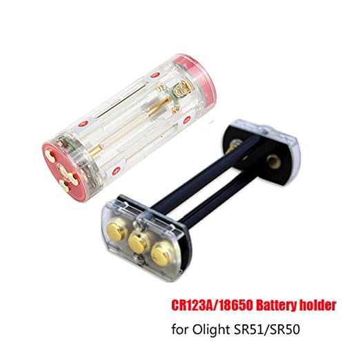 2x18650/6xCR123A Battery Holder For Olight SR50/SR51 Flashlight