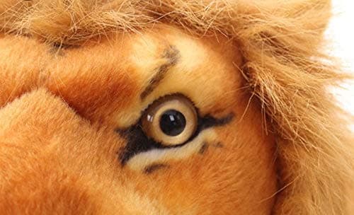 White Star All™ Eco Friendly Original Looking Premium Material Quality Soft Toy Tiger Lion Deer Wild Animal Organic Stuffed Animals Toys for Kids (X-Large, Lion)