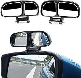 CARIZO 360° Adjustable HD Blind Spot Mirror, Dual Convex Wide-Angle Side Rear View Left & Right for Enhanced Visibility Compatible with Hyundai Elantra (Type-II) 2012-2015
