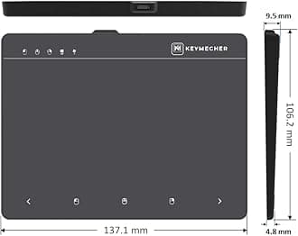 Keymecher Mano Multi-Gesture Wired Trackpad for Windows 7 Windows 10 and Windows 11, USB Slim Touchpad Mouse for Computer, Notebook, PC, and Laptop (Plastic Black, Support Windows Precision Touchpad)