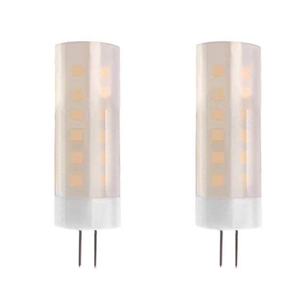 LAKES Flame Bulb, G4 Base 2W 12v 1300K True Fire Color, led Bulb，Flickering Fire Atmosphere Decorative Lamp for Christmas, Halloween, Festival, Party, Pack of 2 [Energy Class A++]