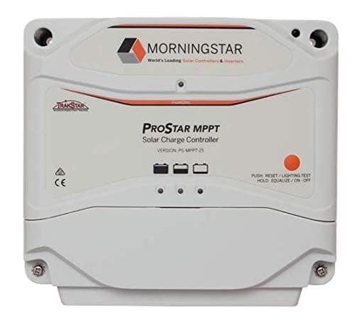 Morningstar Prostar 25A MPPT Solar Charge Controller (PS-MPPT-25) - Solar Panel Regulator, Supports 12V/24V LA/Lithium Batteries, LVD/Lighting Control, HazLoc Rated, Low Noise - Designed in The USA
