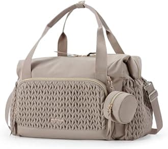 mommore Diaper Bag Tote, Large Capacity Travel Diaper bags, Hospital Bag for Labor Delivery, Baby Bag with Pacifier Case