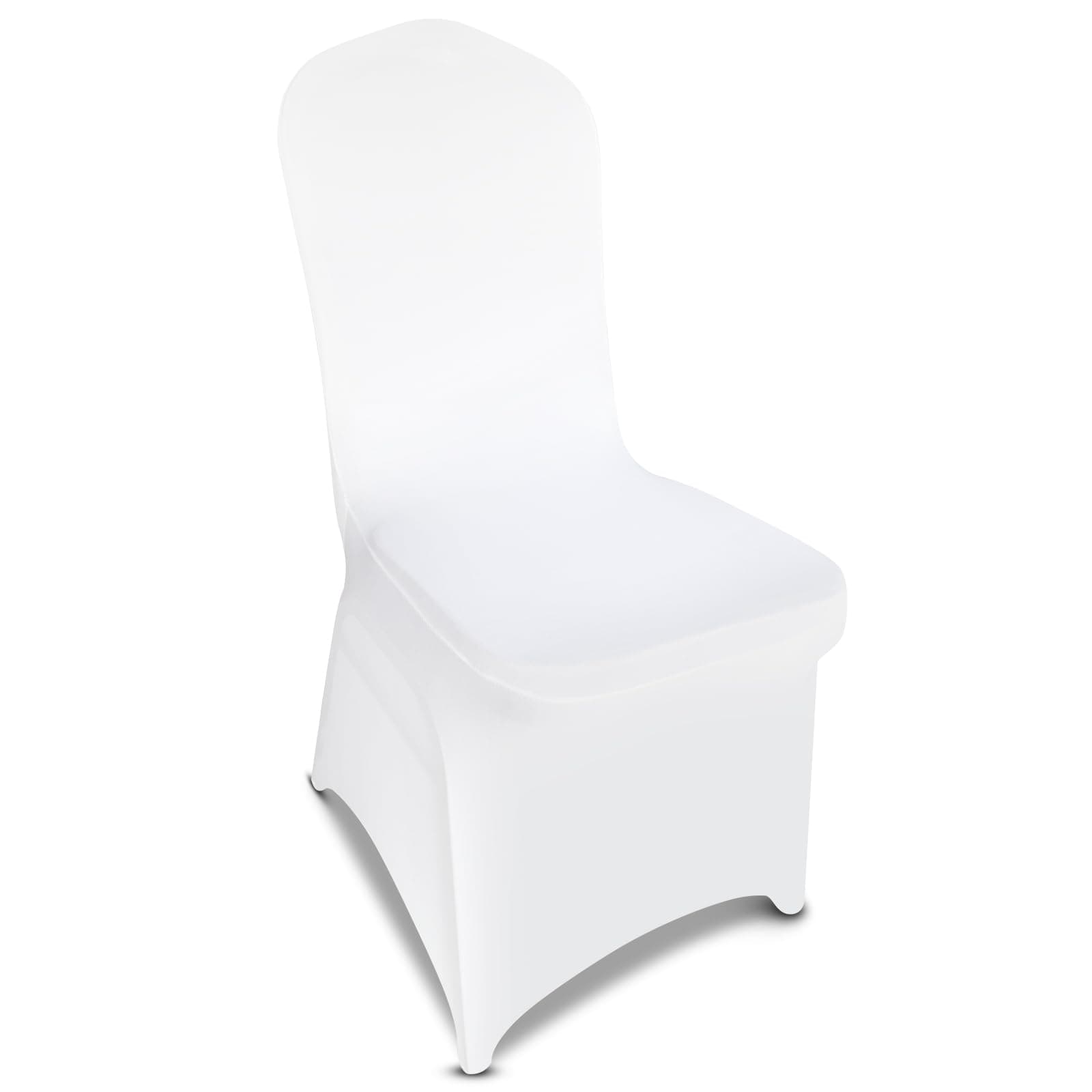 100 Pieces White Chair Covers - Versatile Stretch Polyester Spandex Dining Chair Slipcovers for Dining, Party, Wedding, Banquet, and More