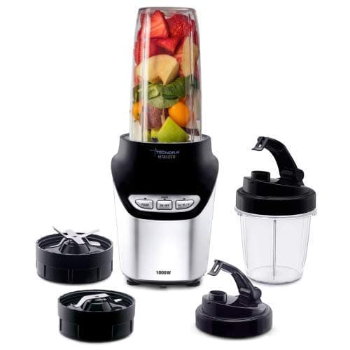 TECNORA Power Blender, 1000W (Black), 2 Jar