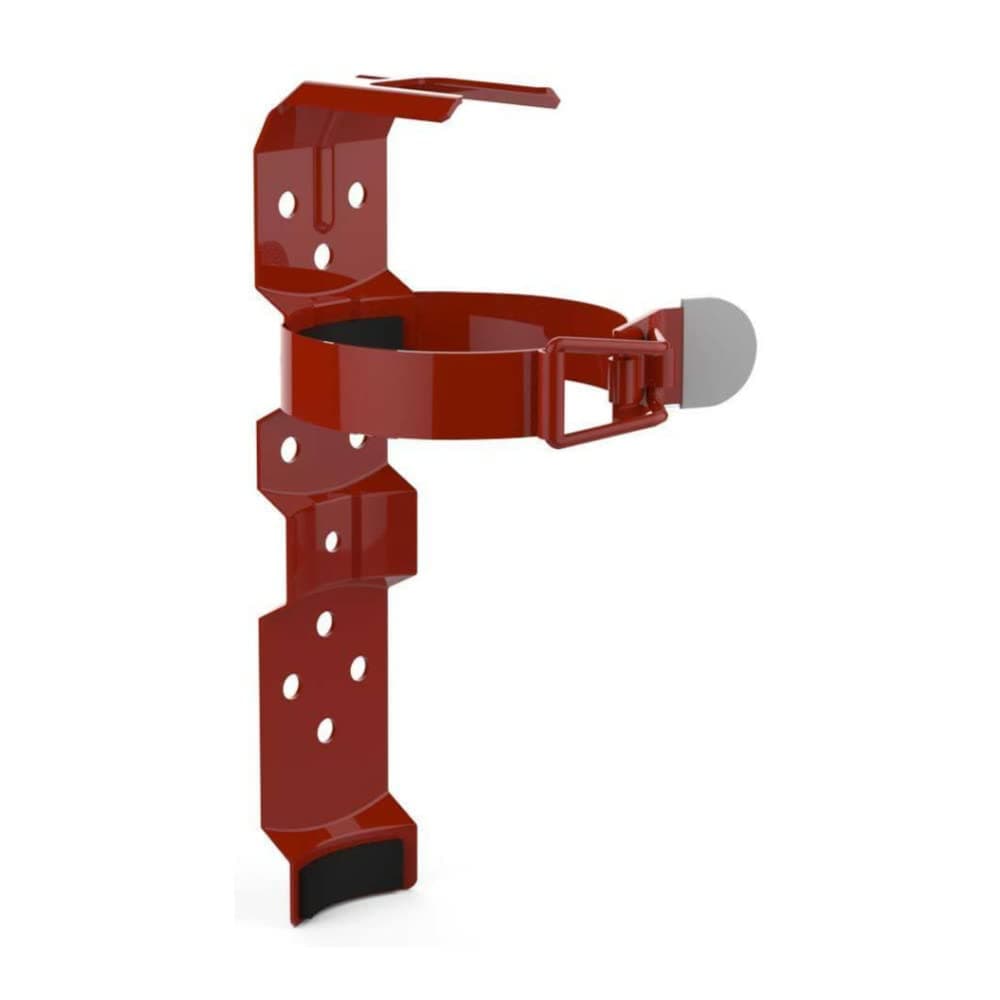 818 Steel Fire Extinguisher Bracket (Red)