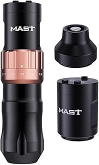 Fold2 Wireless Tattoo Gun Rotary Pen Machine, Powerful Motor by Mcore, 7 Strokes Length for Pro Artists