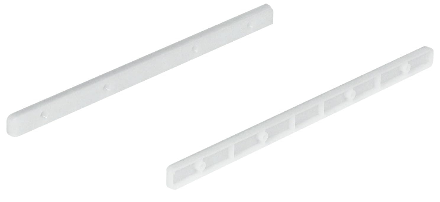 Drawer Runners Guide Rails Plastic Slides for 17mm Grooved Drawers Length 285mm Qty = 1 Pair / 2 Pieces Inc Screws