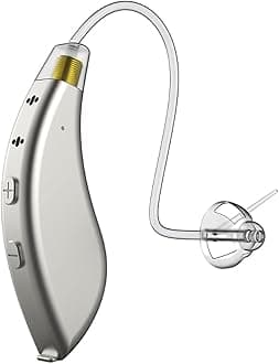 BlaidsX Pro Programmable Hearing Aids for Adults with Mobile App Hearing Test & Noise Cancellation, Hearing Aids for Seniors with Bluetooth, Dual Mic & 48 DSP Channels (Left Ear, Grey)