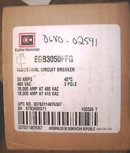 Cutler Hammer EGB3050FFG 3 pole Circuit Breaker