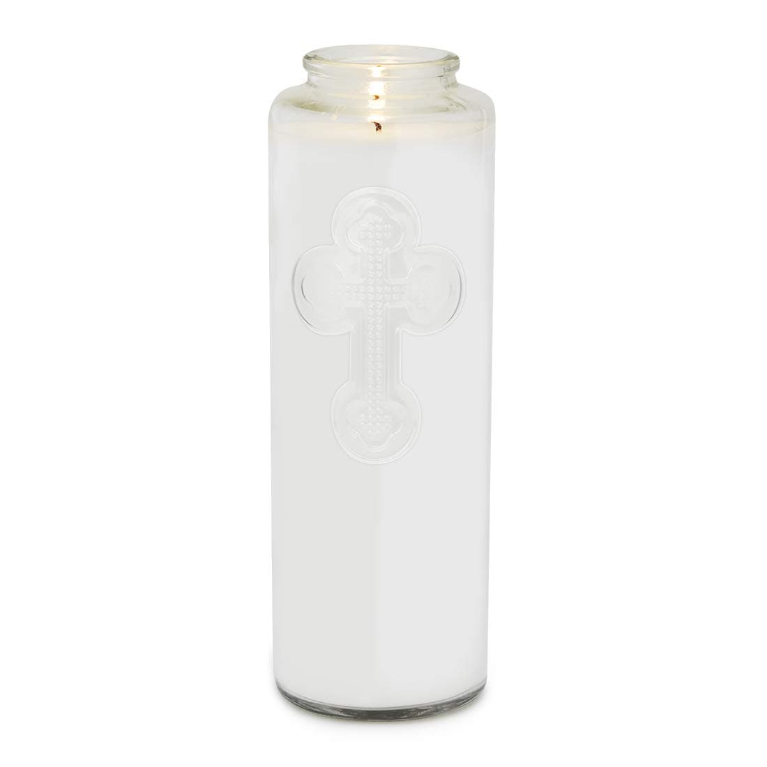 7-Day Clear Glass Prayer Candle, 1-Count, Meditation