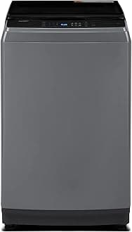 COMFEE’ Washing Machine 2.4 Cu.ft LED Portable Washing Machine and Washer Lavadora Portátil Compact Laundry, 8 Models, Environmentally Friendly, Child Lock for RV, Dorm, Apartment Magnetic Gray