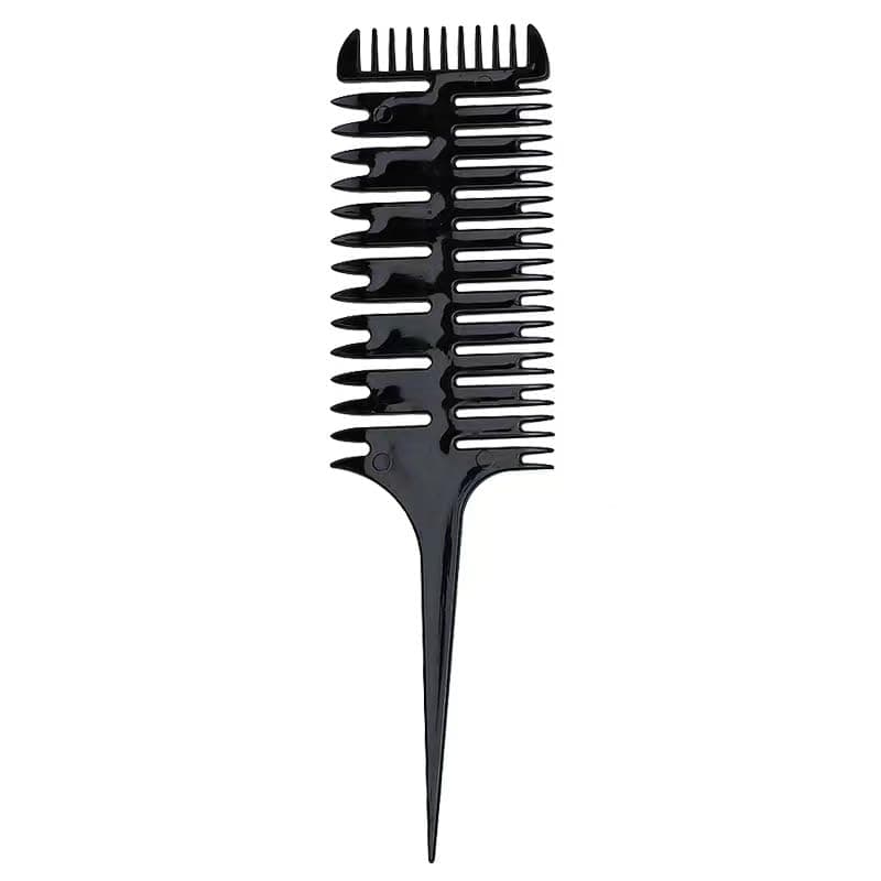Highlighting Comb - 3 in 1 Hair Dyeing Comb, Rat Tail Hair Comb, Hairdressing Comb For Hair Colour, Professional Weave Weaving Comb, for Hair Highlighting and Dyeing Styling for Men Women Salon