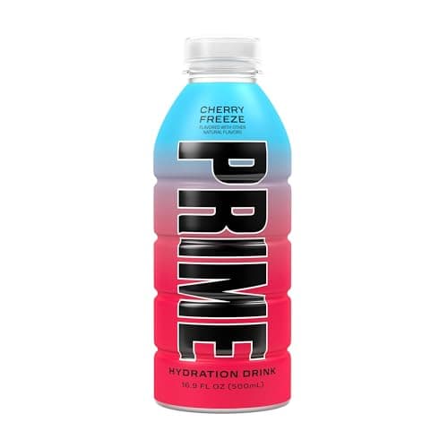 Clean My Sole Prime Hydration Drink, Cherry Freeze 16.9 fl oz, red
