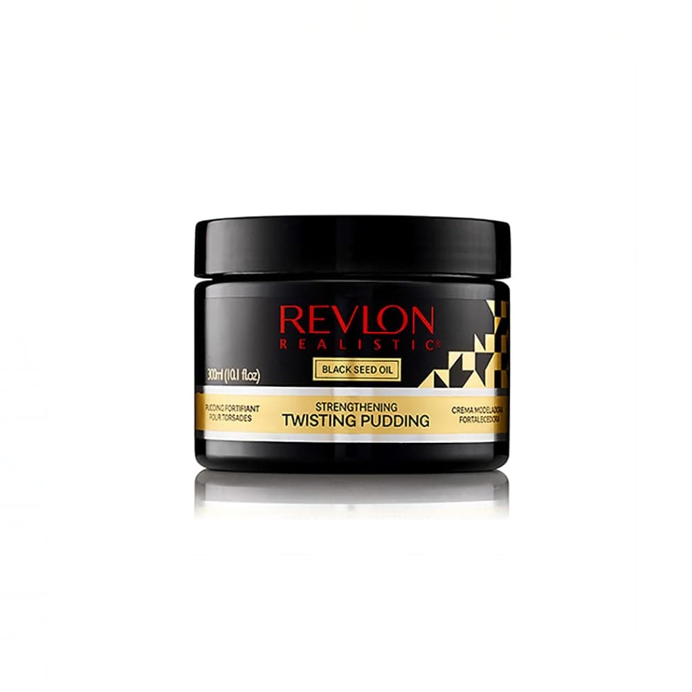 REVLON PROFESSIONAL Realistic Black Seed Oil Strengthening Twisting Pudding Flake-free 10.1 Oz (300ml) (10.1oz, Single)