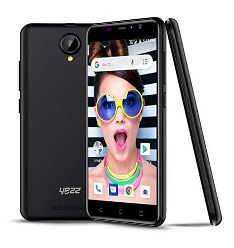 New YEZZ 5E Black – Unlocked Smartphone – 8GB + 1 GB, Android Oreo (Go Edition), 1 Year Warranty