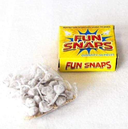 PARTYRama 6 x 500 Fun Snaps Throw Bangers (10 Boxes) Silver Plastic Button Head Style Snaps