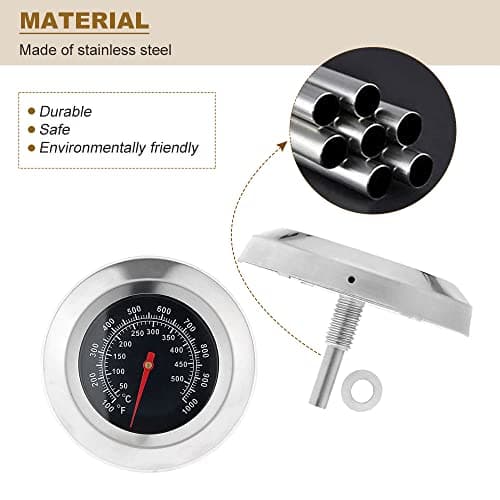 喫煙温度計 温度ゲージ バーベキュー料理用 温度計 焙煎 屋外グルメ 計量 温度計 キッチン用品 安全 50-500℃