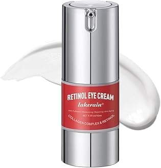 Retinol Eye Cream For Dark Circles And Puffiness, Repair Under Eye Retinol Cream with Hyaluronic Acid and Collagen, Smooth Fine Lines, Wrinkles, Bags & Dark Spots, Tightens Eye Skin Care(Retinol)