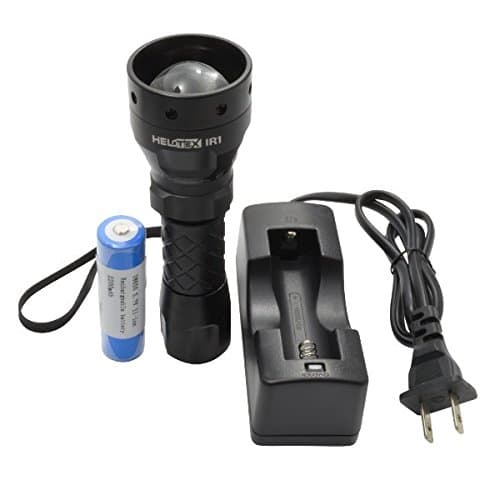 IR1 Infrared Illuminator Night Hunting Flashlight - for Use with Night Vision Devices (Infrared Light is Invisible to Human Eyes)