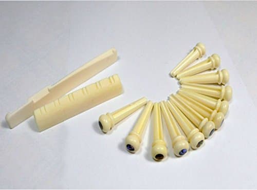 12 String Acoustic Guitar Buffalo Bone Nut Saddle and Pins