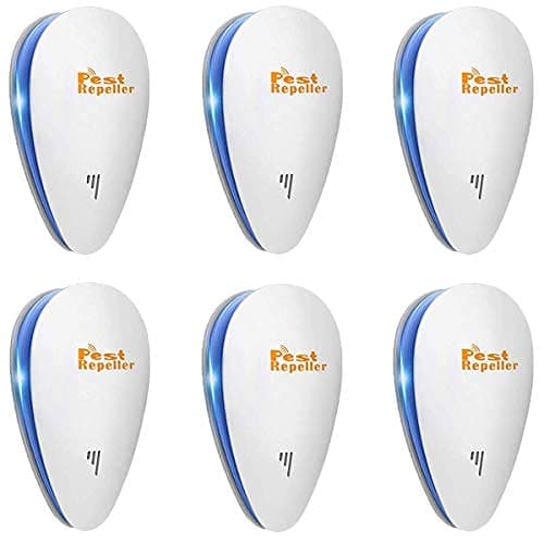 Bocianelli Ultrasonic Pest Repeller 6 Packs Pest Control Electronic Plug in Indoor Pest Repellent