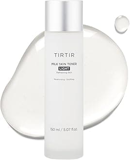 TIRTIR Milk Skin Rice Toner - Deep Moisturizing, Hydrating and Refreshing for face, Niacinamide, Ceramide, Rice Bran Extract, Nature-Oriented Ingredients, Korean Skin Care, Vegan (150 ml, Light)