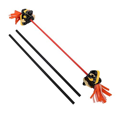ChuhapII Professional Juggling Flower Sticks Devil Sticks (30.3" 4.96OZ) + 2 Hand Sticks (20.5" 2.91OZ) Best Juggling Sticks in The World