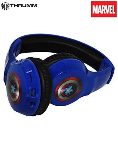 THRUMM Defender Captain America Bluetooth Headphone Over The Head