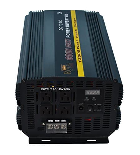 6000 Watt Power Inverter 12 Volt DC to 110 Volt AC