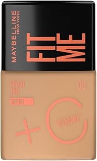MAYBELLINENew York, Fit Me Fresh Tint Foundation SPF 50 with Brightening Vitamin C, 06