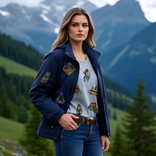 16Pcs Camping Patches, Embroidered Patch, Jacket Patches Iron on