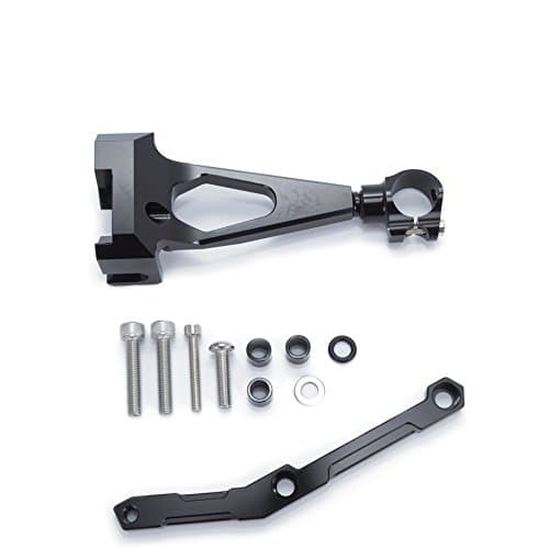 Motorcycle CNC Steering Damper Stabilizer Buffer Control Bar With Mounting Bracket Kit Full Set Compatible with YAMAHA MT-09 FZ-09 2013-2020