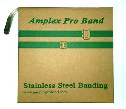 304 Stainless Steel Banding 5/8" Width X 0.028" Thick X 100 Feet