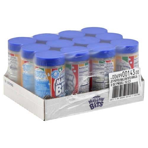 Jet-Puffed Vanilla Mallow Bits (Case of 12)