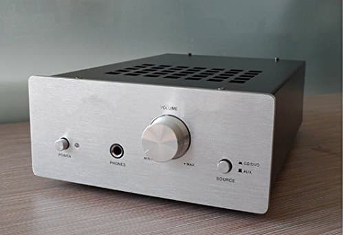 GOWE Hybrid amplifier tube pre-amplifier transistor mix power with headphone output amp color:silver