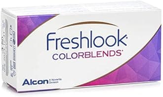 Freshlook Colorblends Contact Lens with Lens Case & Solution - 2 Pieces (-0.75,Green)