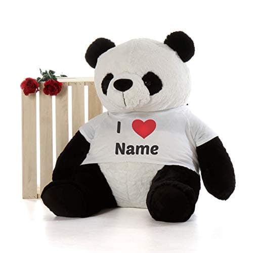 Giant Teddy Brand Premium Quality Super Soft Personalized Teddy Bear Gift Package (3 Foot Super Soft Panda)
