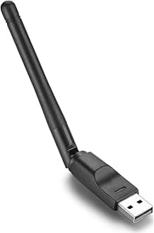 Wireless WiFi USB Dongle Stick Adapter RT5370 150Mbps for MAG 254 250 255 270 275 IPTV Set-Top Box, Jynxbox, Linkbox, Raspberry Pi, Pc Laptops Desktop, for Win7, Win8, Mac OS, Linux