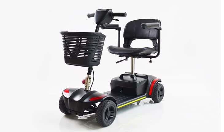 Lightweight Foldable 4mph Portable Travel Car Boot Mobility Scooter Electric