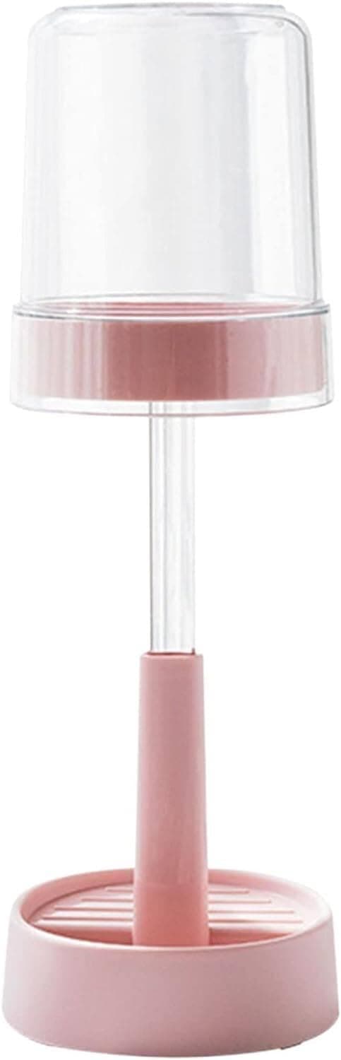 White Tootrush Holder With Lid/Cup 2 Slots Height Adjustable hroom Electric Tootrush Holder mpatible With Toothpaste Regular Or Electric Tootrush Stoge Dark Neck