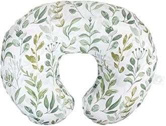 Boppy Nursing Pillow and Positionerââ‚¬â€Original | Green Foliage | Breastfeeding, Bottle Feeding, Baby Support | with Removable Cotton Blend Cover