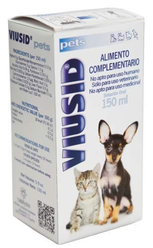 VIVALDIS VIUSID 150ML: Premium Supplement from Spain. Builds Immunity in Cats and Dogs; Improves Skin and Coat; and Improves Appetite